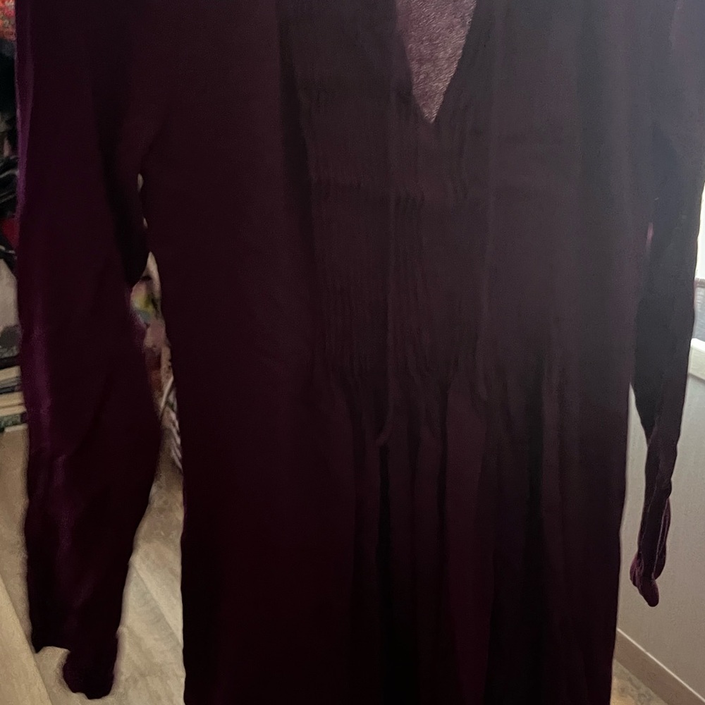 Old Navy Deep Red Long Sleeve Top